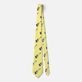 Abbildung des elektrischen Gitarren-Cartoon Krawatte (Vorderseite)