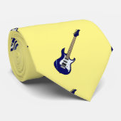 Abbildung des elektrischen Gitarren-Cartoon Krawatte (Gerollt)