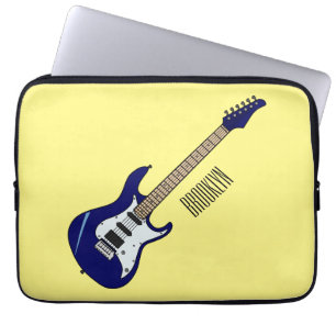 Abbildung des elektrischen Gitarren-Cartoon Laptopschutzhülle