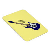 Abbildung des elektrischen Gitarren-Cartoon Magnet (Rechte Seite)