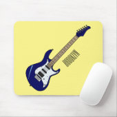 Abbildung des elektrischen Gitarren-Cartoon Mousepad (Mit Mouse)