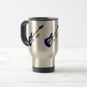 Abbildung des elektrischen Gitarren-Cartoon Reisebecher (Vorderseite Links)