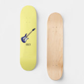 Abbildung des elektrischen Gitarren-Cartoon Skateboard (Vorderseite)