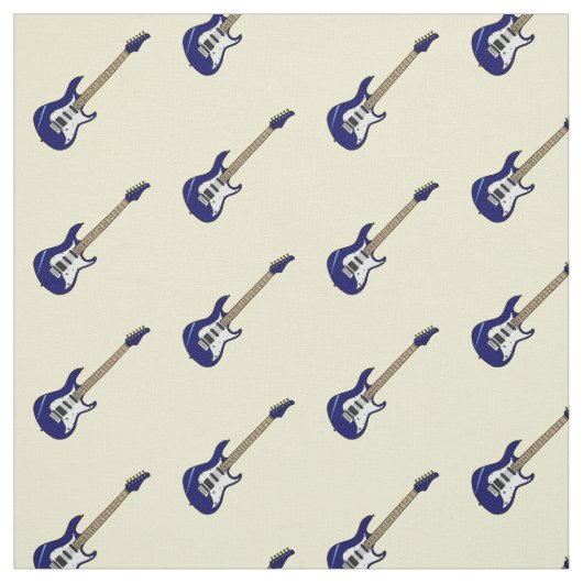 Abbildung des elektrischen Gitarren-Cartoon Stoff (Muster)
