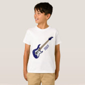 Abbildung des elektrischen Gitarren-Cartoon T-Shirt (Vorne ganz)