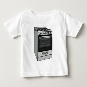 Abbildung des elektrischen Ofens Cartoon Baby T-shirt