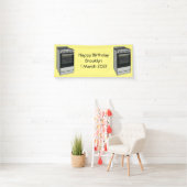 Abbildung des elektrischen Ofens Cartoon Banner (Insitu)
