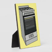 Abbildung des elektrischen Ofens Cartoon Fotoplatte (Seite)