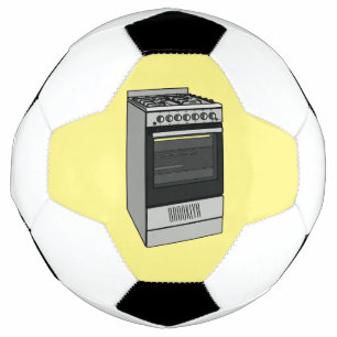 Abbildung des elektrischen Ofens Cartoon Fußball
