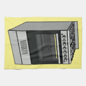 Abbildung des elektrischen Ofens Cartoon Geschirrtuch (Horizontal)