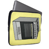 Abbildung des elektrischen Ofens Cartoon Laptopschutzhülle (Vorne Rechts)