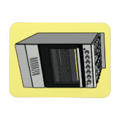 Abbildung des elektrischen Ofens Cartoon Magnet (Horizontal)