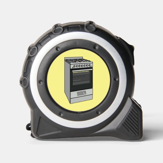 Abbildung des elektrischen Ofens Cartoon Maßband (Vorderseite)