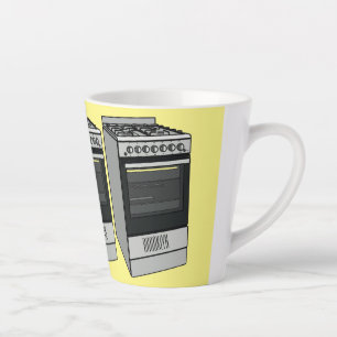 Abbildung des elektrischen Ofens Cartoon Milchtasse