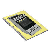 Abbildung des elektrischen Ofens Cartoon Notizblock (Rechte Seite)