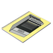 Abbildung des elektrischen Ofens Cartoon Notizblock (Linke Seite)