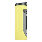 Abbildung des elektrischen Ofens Cartoon Thermosbecher (Nach links gedreht)