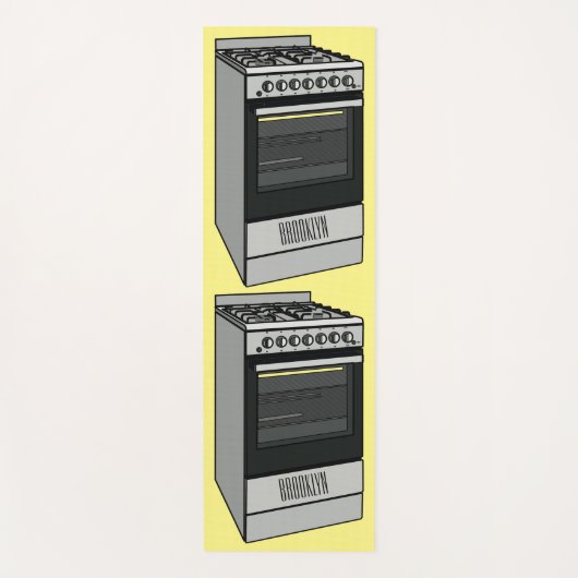 Abbildung des elektrischen Ofens Cartoon Yogamatte (Vorderseite)