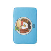 Abbildung des englischen Cartoon Badematte (Vorderseite Vertikal)