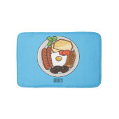 Abbildung des englischen Cartoon Badematte (Vorderseite)