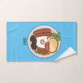 Abbildung des englischen Cartoon Badhandtuch Set (Handtuch)