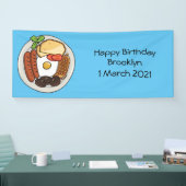 Abbildung des englischen Cartoon Banner (Messe)