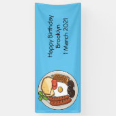 Abbildung des englischen Cartoon Banner (Vertikal)