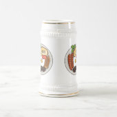 Abbildung des englischen Cartoon Bierglas (Mittel)