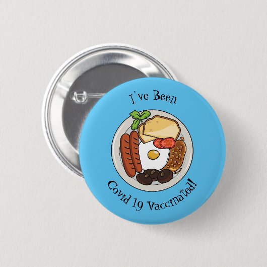 Abbildung des englischen Cartoon Button (Vorne & Hinten)