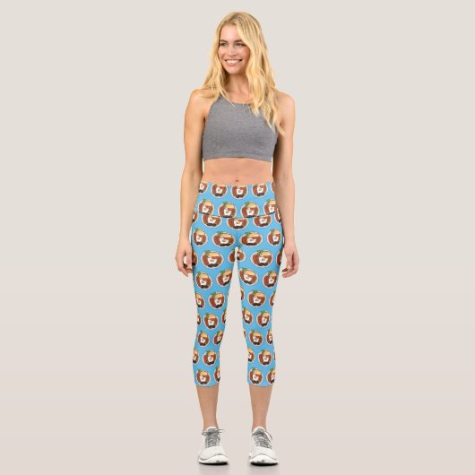 Abbildung des englischen Cartoon Capri Leggings (Vorderseite)