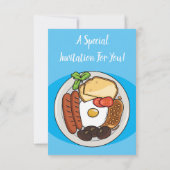 Abbildung des englischen Cartoon Einladung (Rückseite)