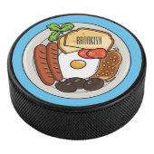 Abbildung des englischen Cartoon Eishockey Puck (3/4)