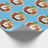 Abbildung des englischen Cartoon Geschenkpapier (Ecke)