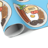 Abbildung des englischen Cartoon Geschenkpapier (Rolleneckpunkt)