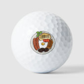 Abbildung des englischen Cartoon Golfball (Vorderseite)