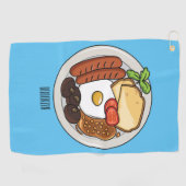 Abbildung des englischen Cartoon Golfhandtuch (Horizontal)