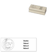 Abbildung des englischen Cartoon Gummistempel (Stempel)