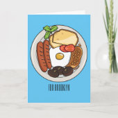 Abbildung des englischen Cartoon Karte (Vorderseite)