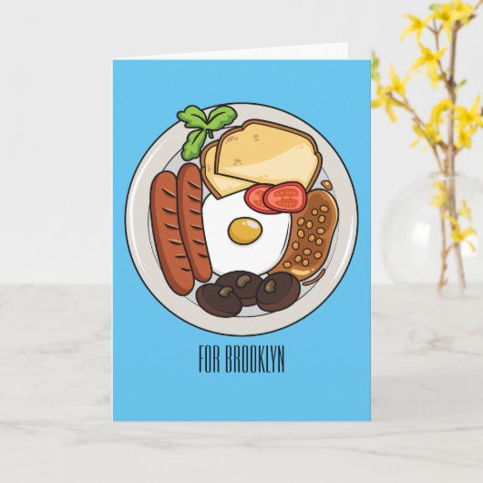 Abbildung des englischen Cartoon Karte (Gelbe Blume)