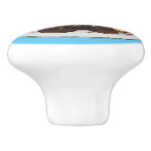 Abbildung des englischen Cartoon Keramikknauf (Seitenansicht)