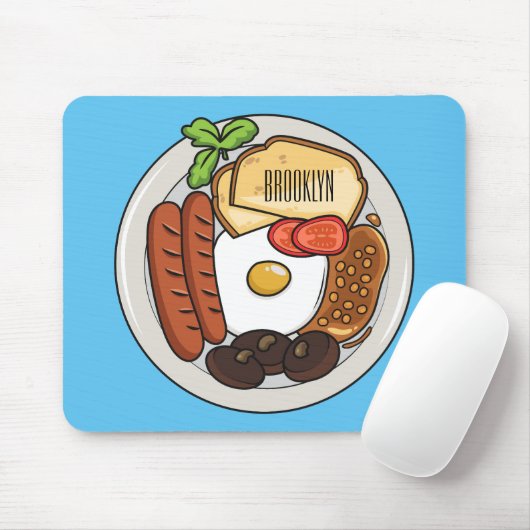 Abbildung des englischen Cartoon Mousepad (Mit Mouse)