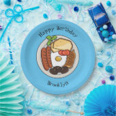 Abbildung des englischen Cartoon Pappteller (Party)