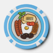 Abbildung des englischen Cartoon Pokerchips (Rückseite)