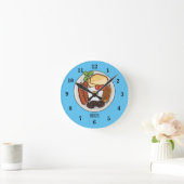 Abbildung des englischen Cartoon Runde Wanduhr (Zuhause)