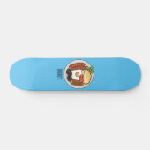 Abbildung des englischen Cartoon Skateboard (Horizontal)
