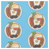 Abbildung des englischen Cartoon Stoff (Nahaufnahme)