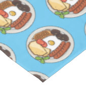 Abbildung des englischen Cartoon Tischdecke (Schrägansicht)