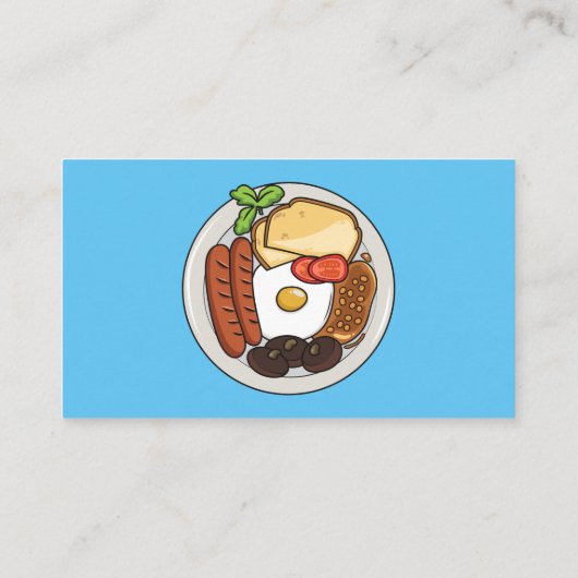 Abbildung des englischen Cartoon Visitenkarte (Rückseite)