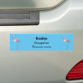 Abbildung des Flamingo-Vogel-Cartoon Autoaufkleber (Auf Auto)