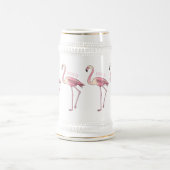 Abbildung des Flamingo-Vogel-Cartoon Bierglas (Mittel)